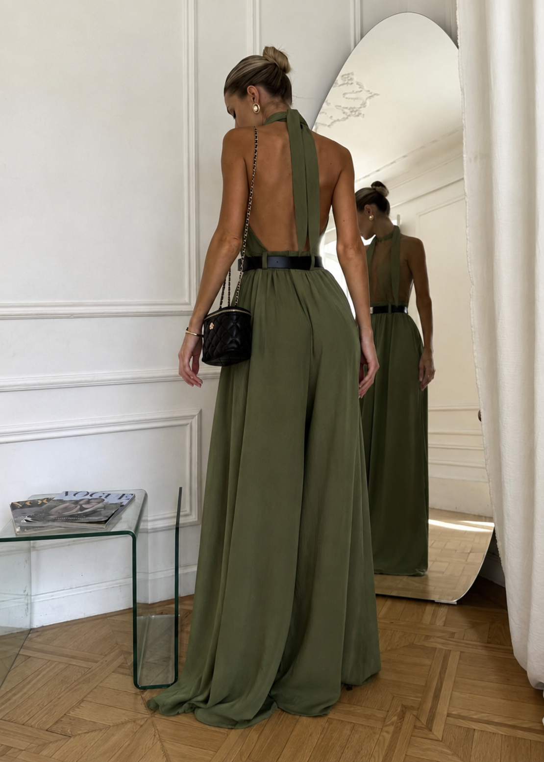 “HALTER ELEGANCE” green - гащеризон