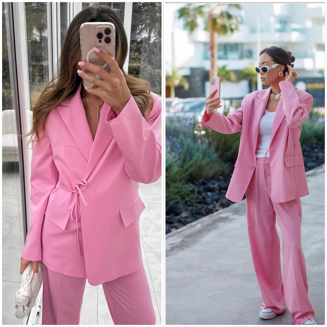 Pink Elegance – Костюм със сако и панталон