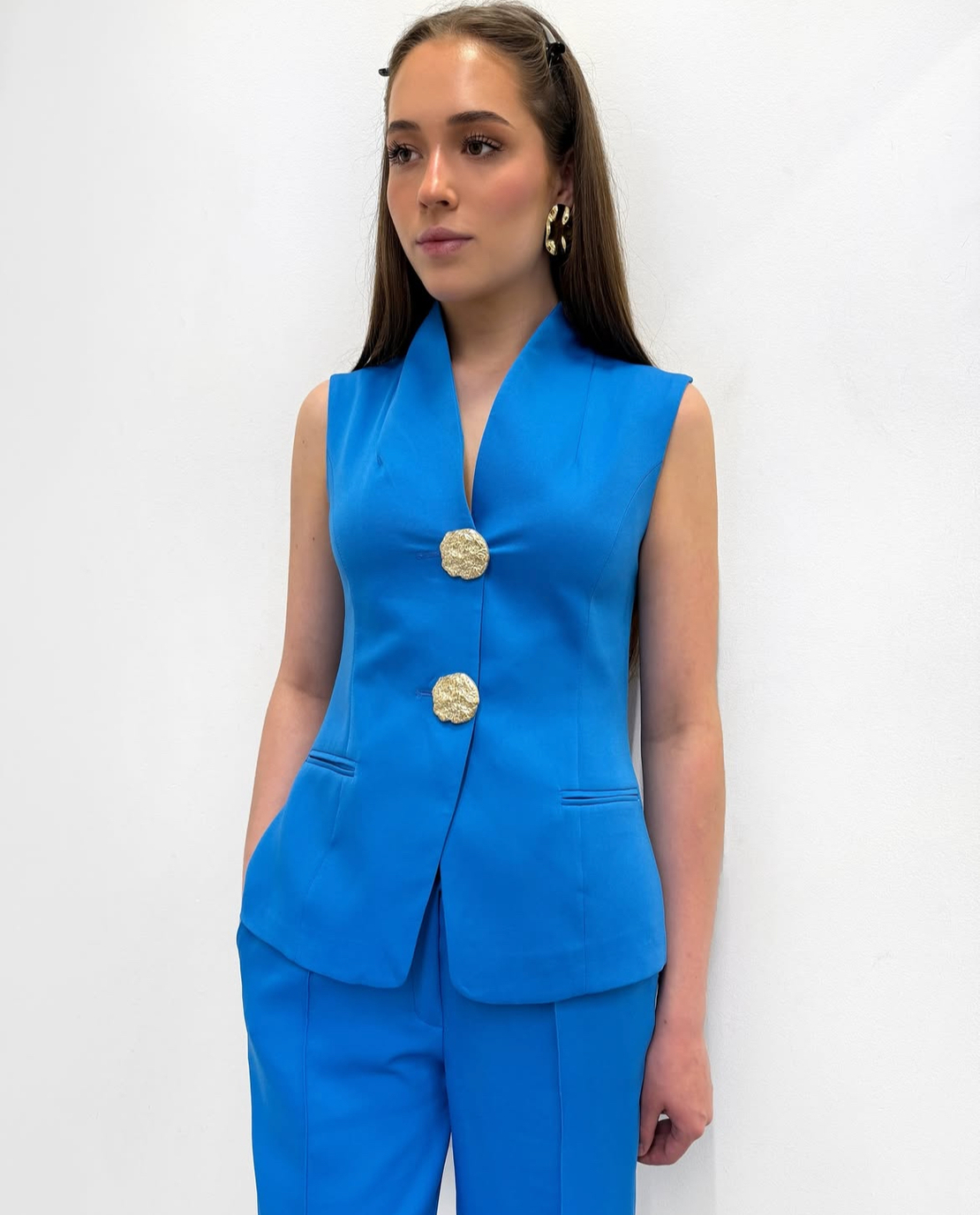 GOLD BUTTON Blue Костюм елек и панталон