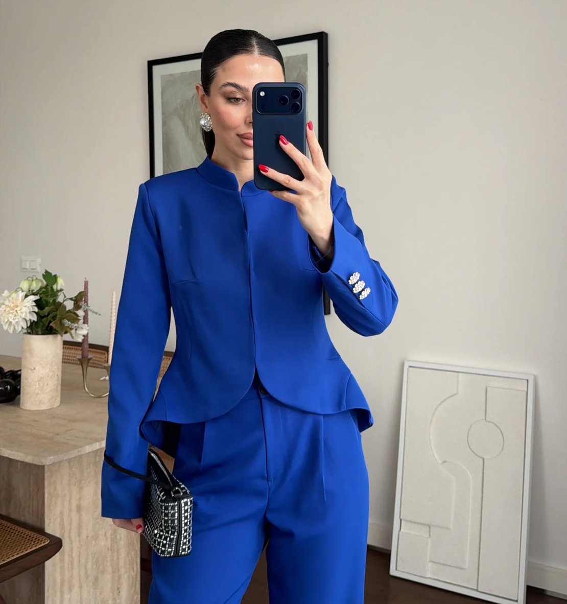 “Royal Blue Elegance” - костюм сако и панталон