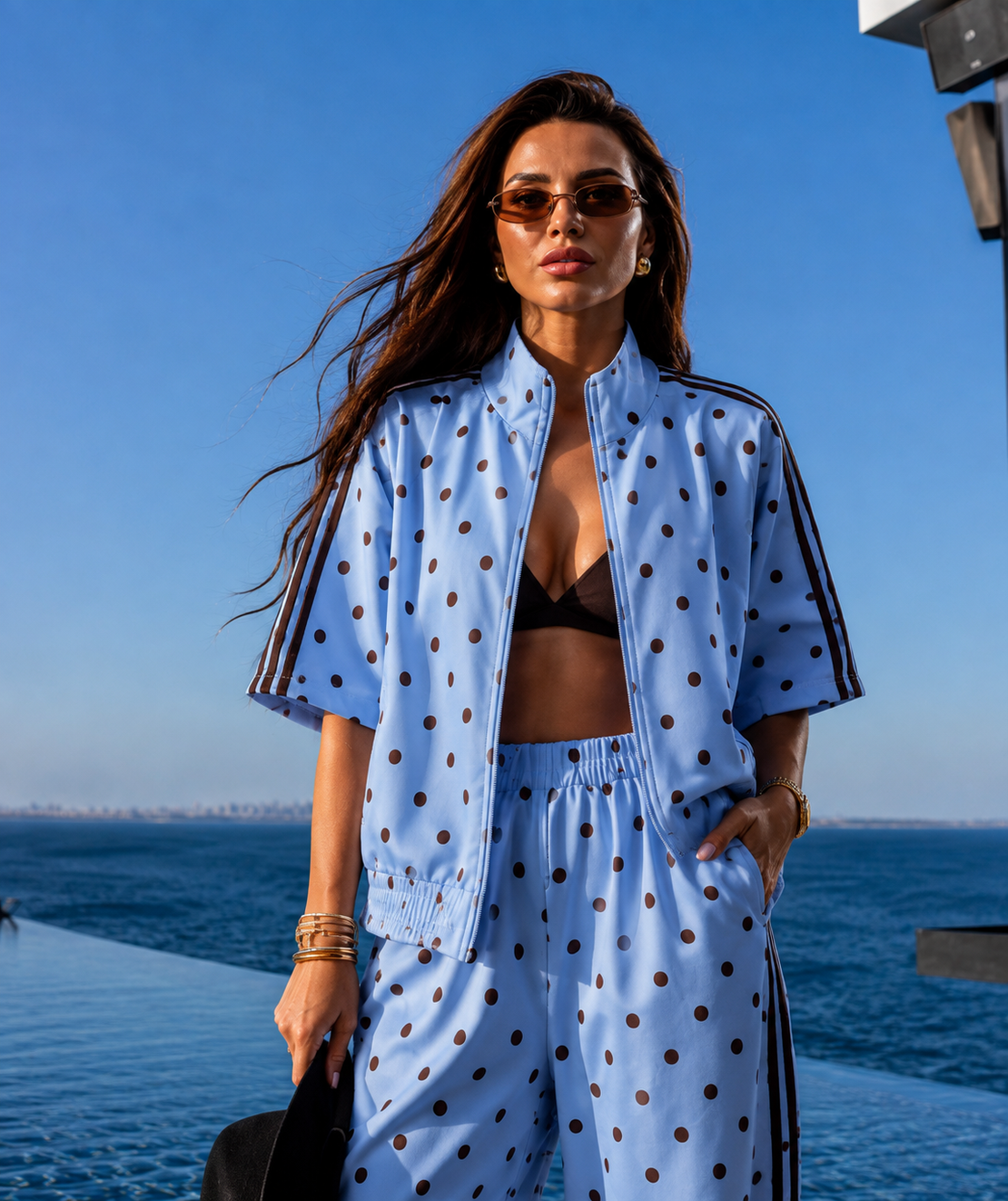 “ Dots Vibe Set” blue - сет две части