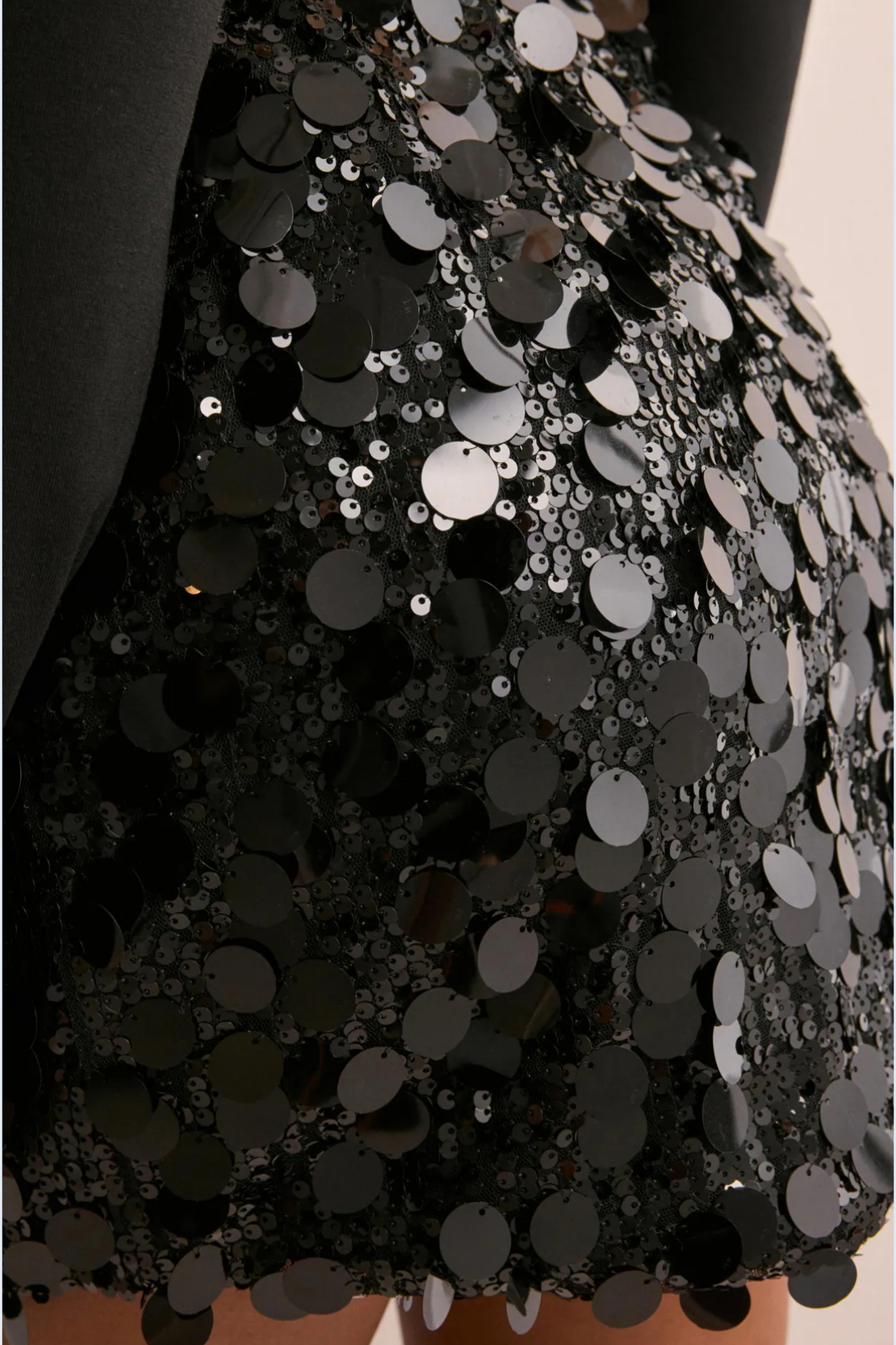 „Glam Night“ Black  къса пола пайети