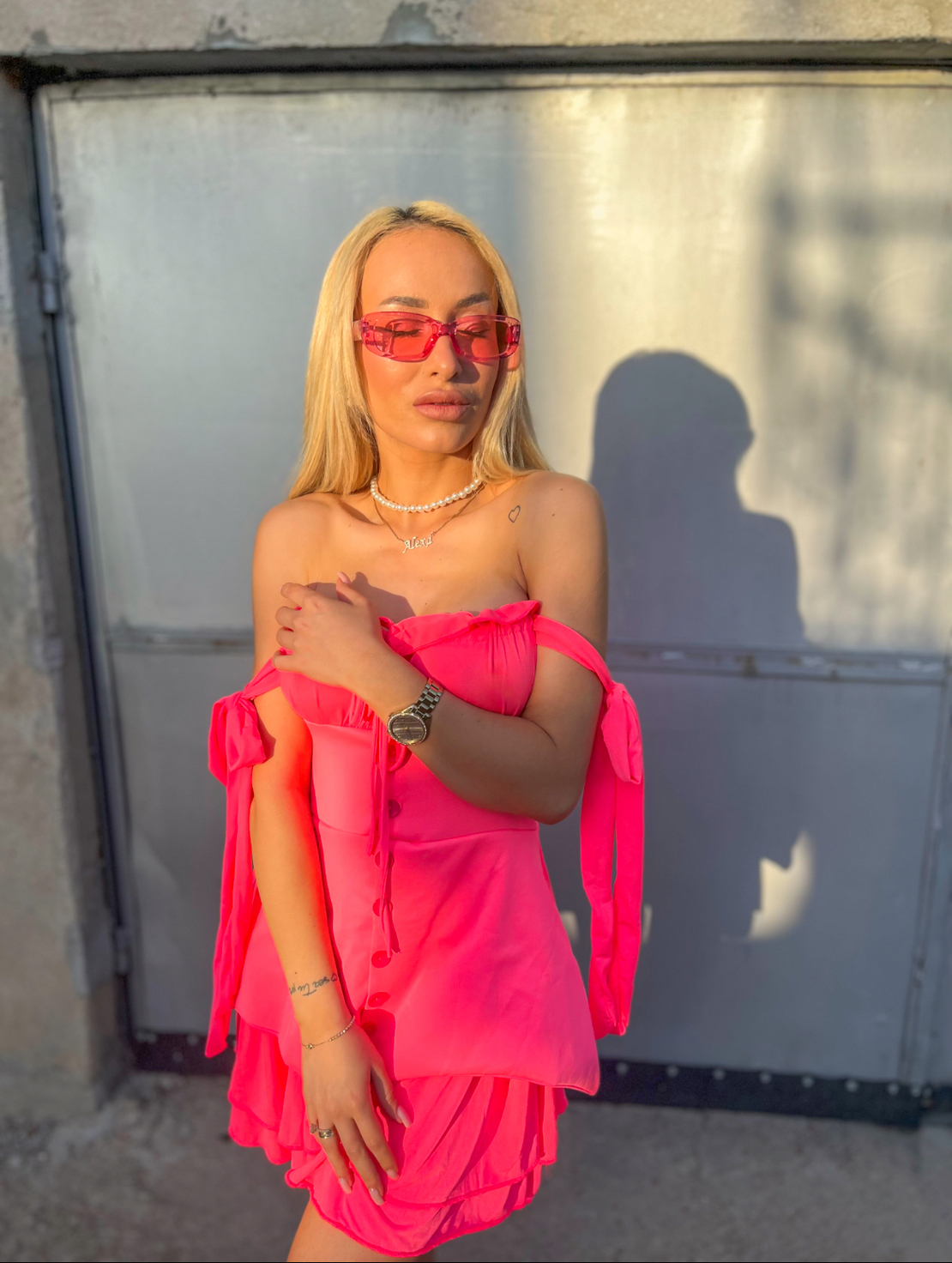 Рокля тип Корсет Pink
