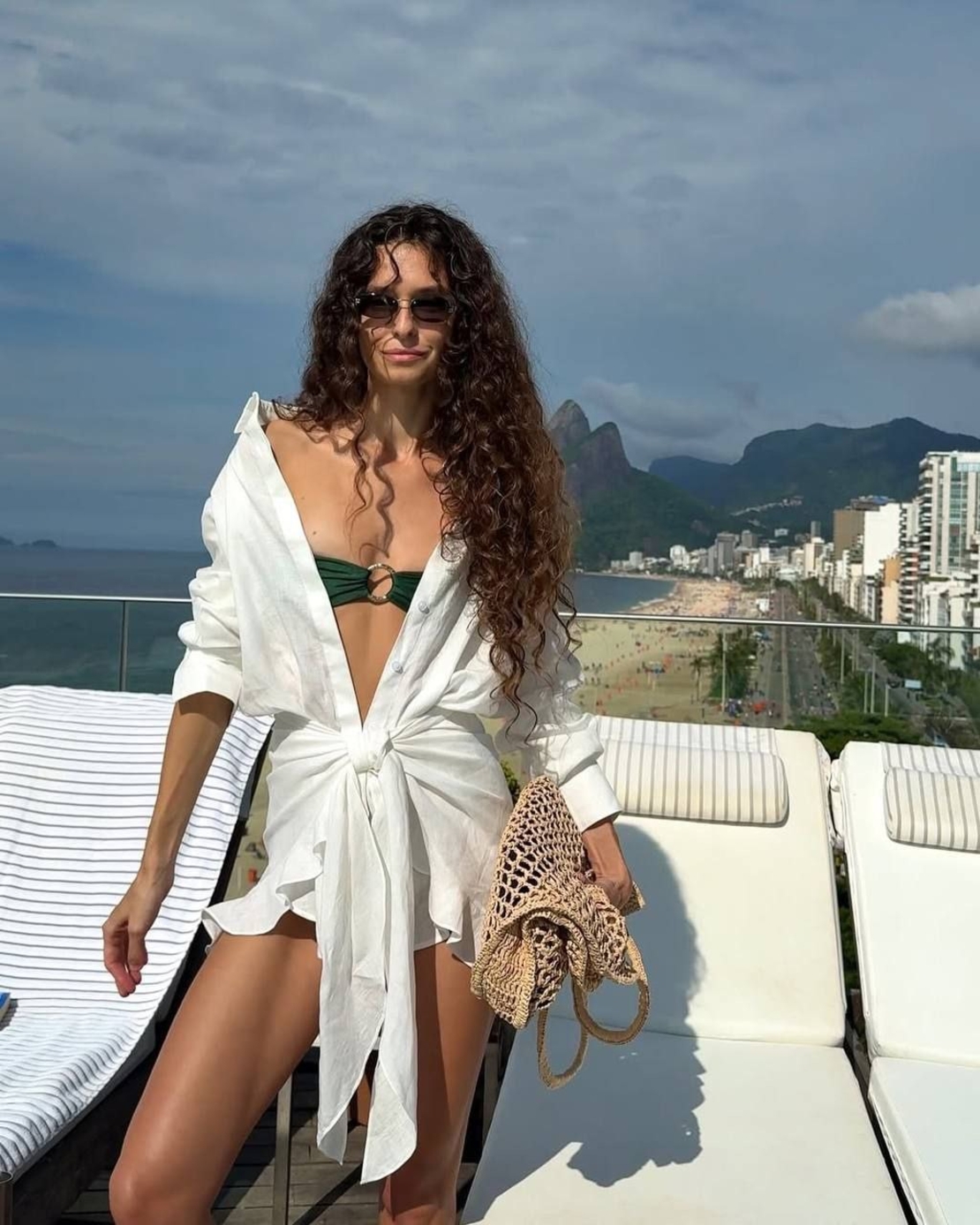 SUMMER WRAP Бяла риза-рокля