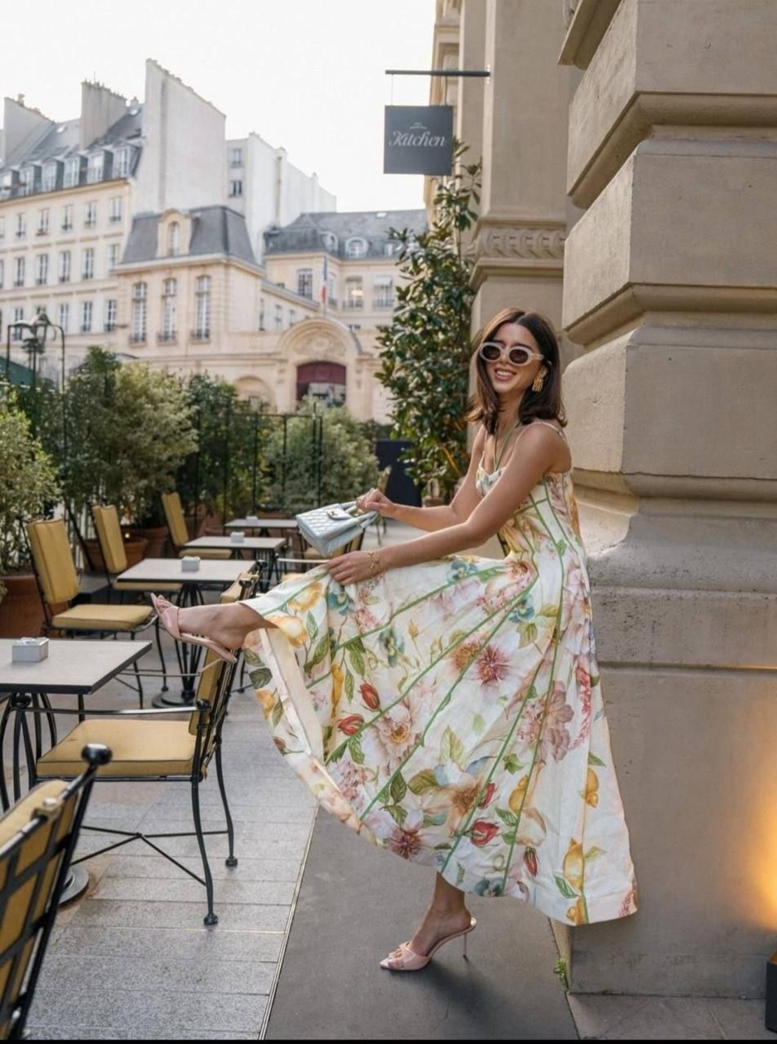 “ Botanical Bloom” Inspired by Zimmermann - Premium Рокля