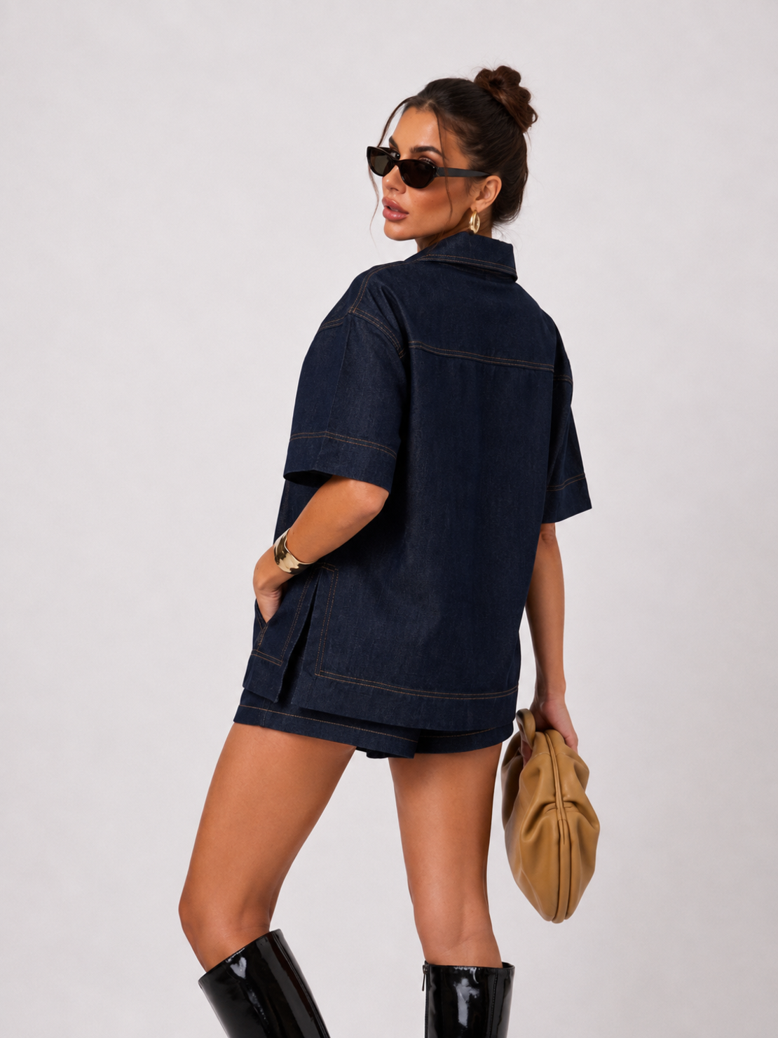 “ Denim fashion Set” dark - дънков сет