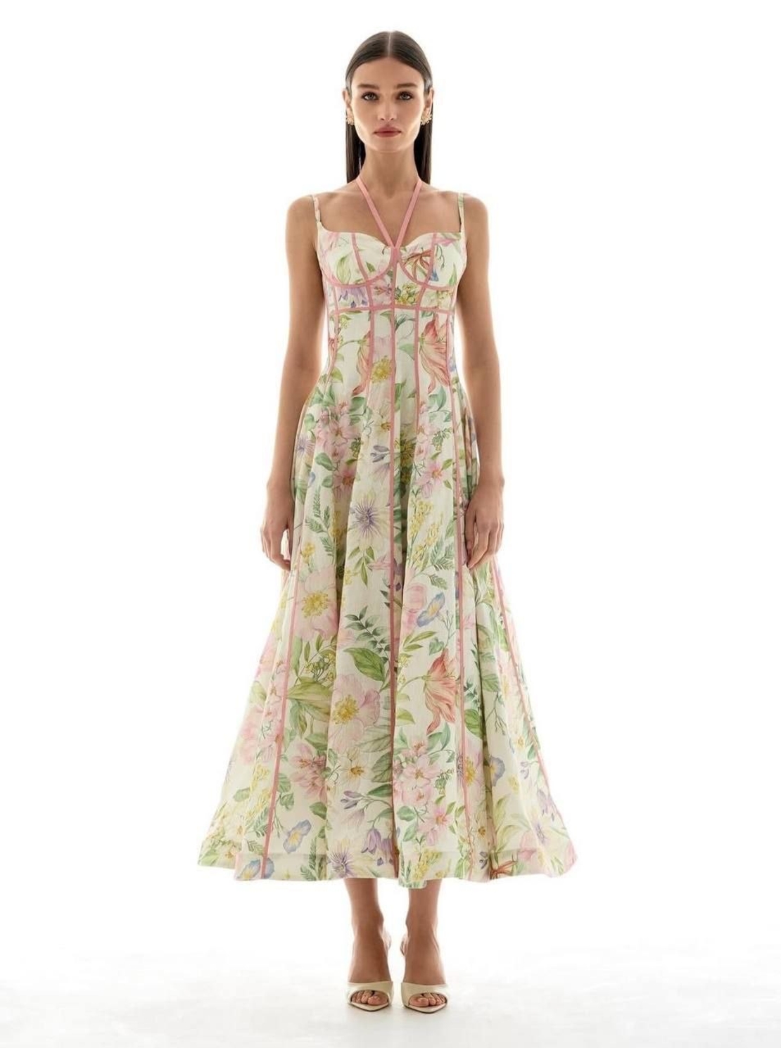 “ Botanical Bloom” Inspired by Zimmermann - Premium Рокля