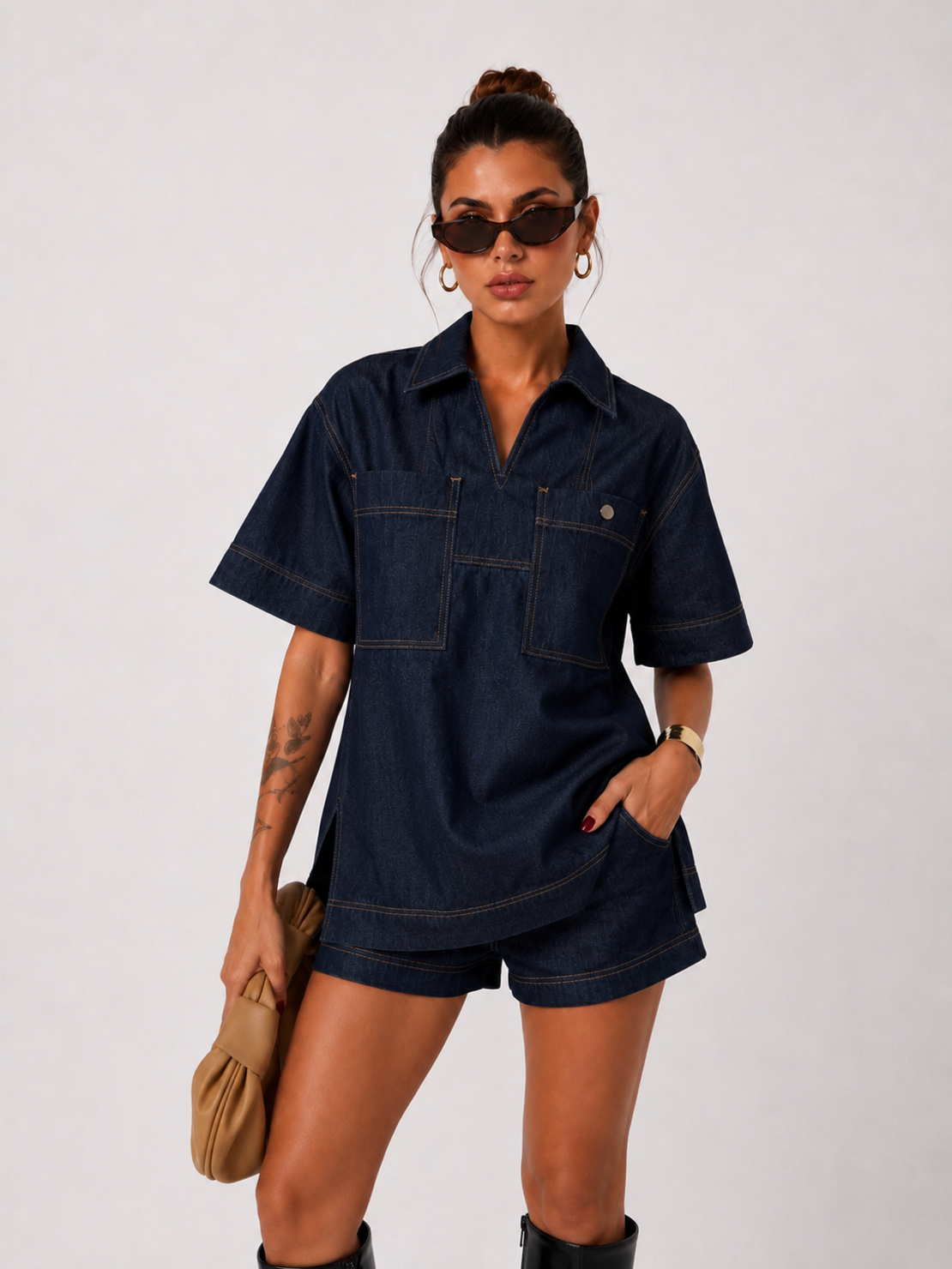 “ Denim fashion Set” dark - дънков сет