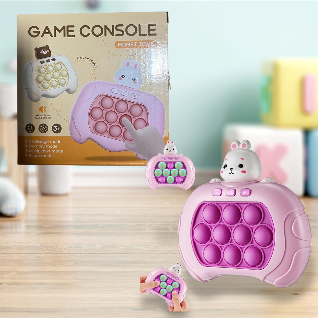 Детска играчка - Pop it електронно зайче