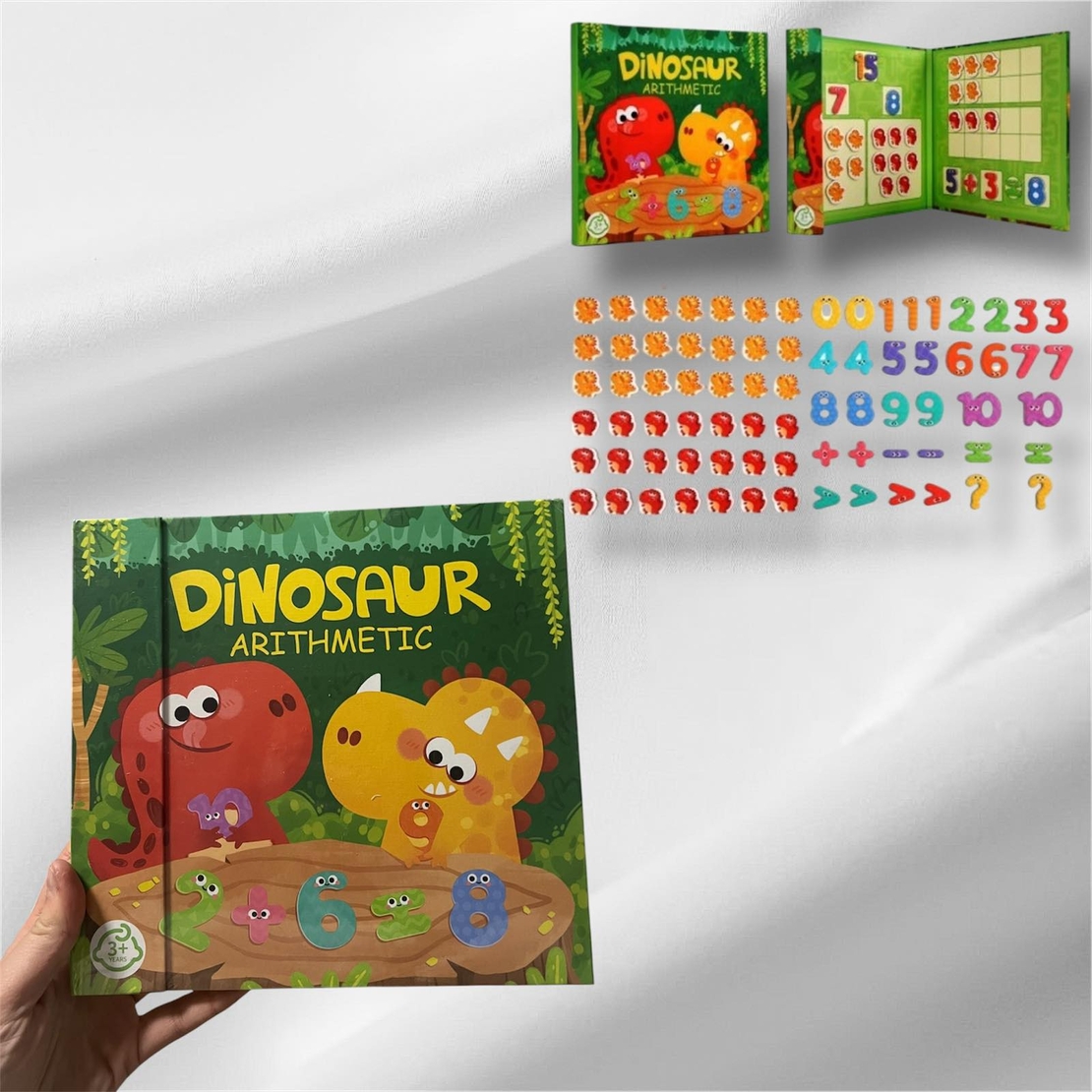 Магнитна аритметична игра с динозаври