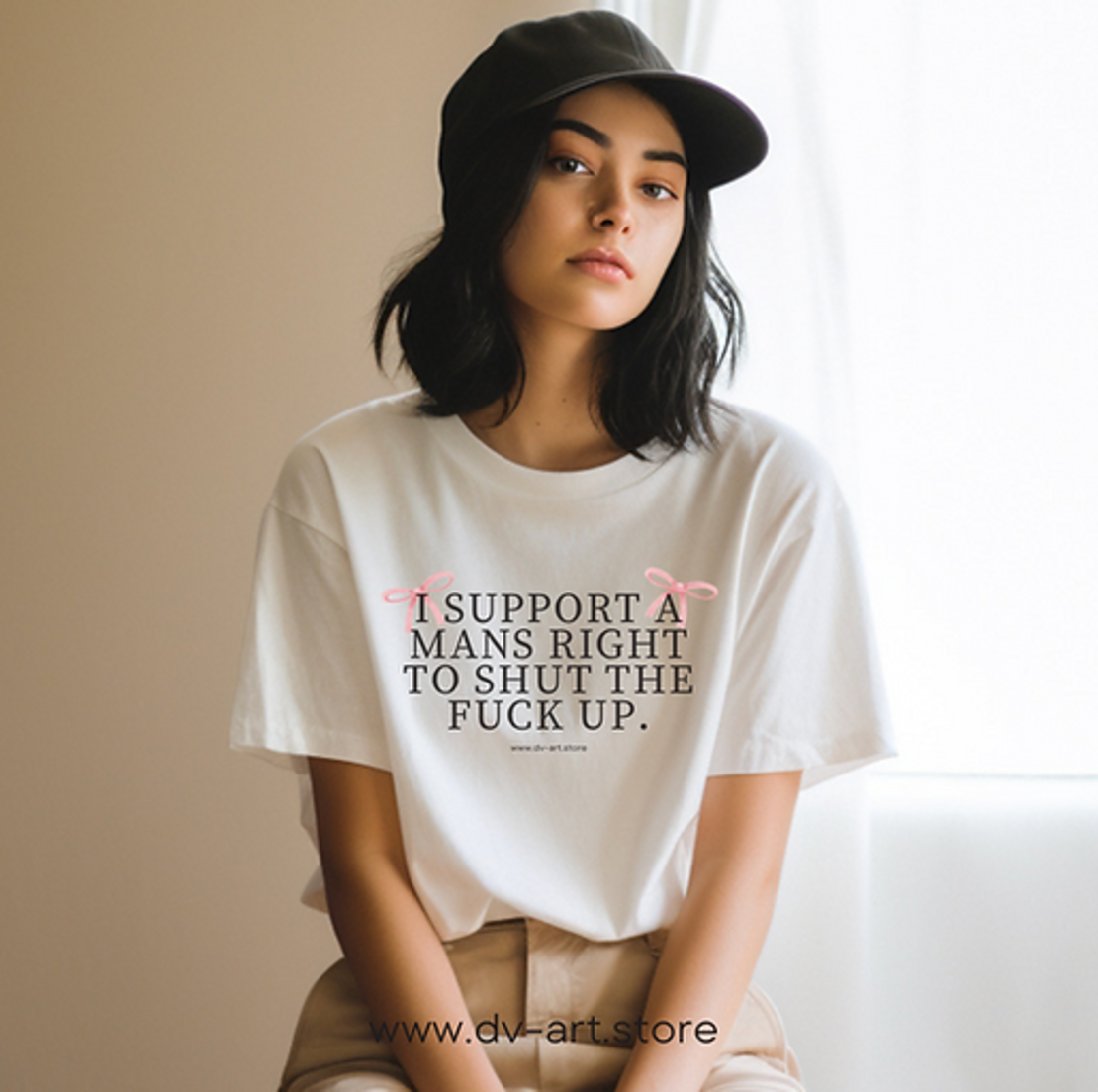 “STFU but in a cute way” тениска