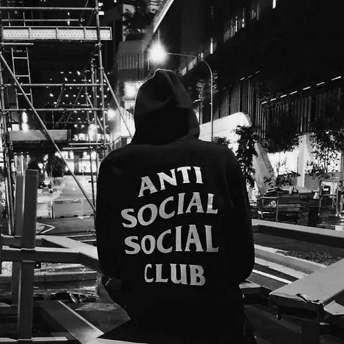 “Anti social” hoodie