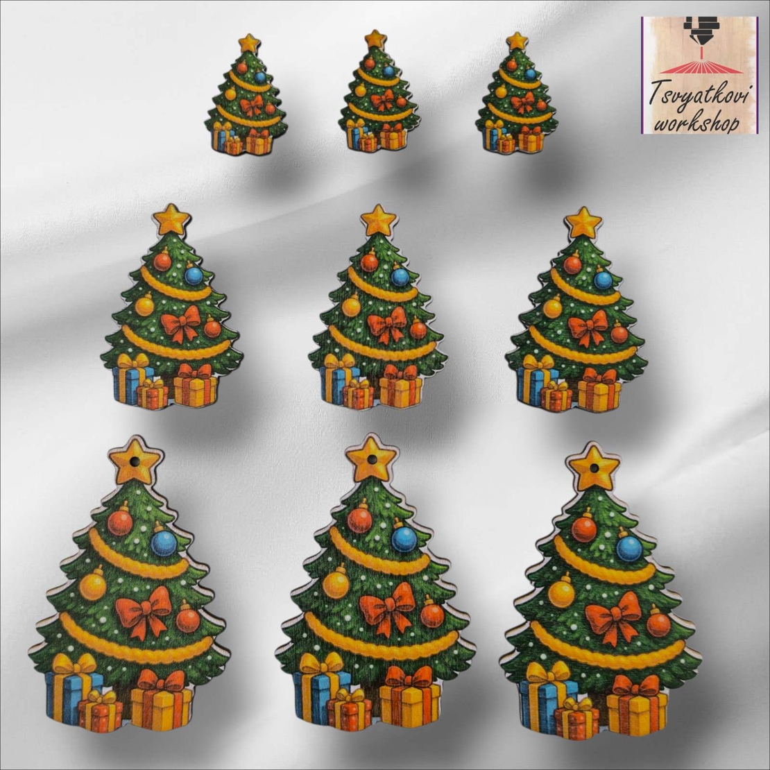 Коледна елха - 10см