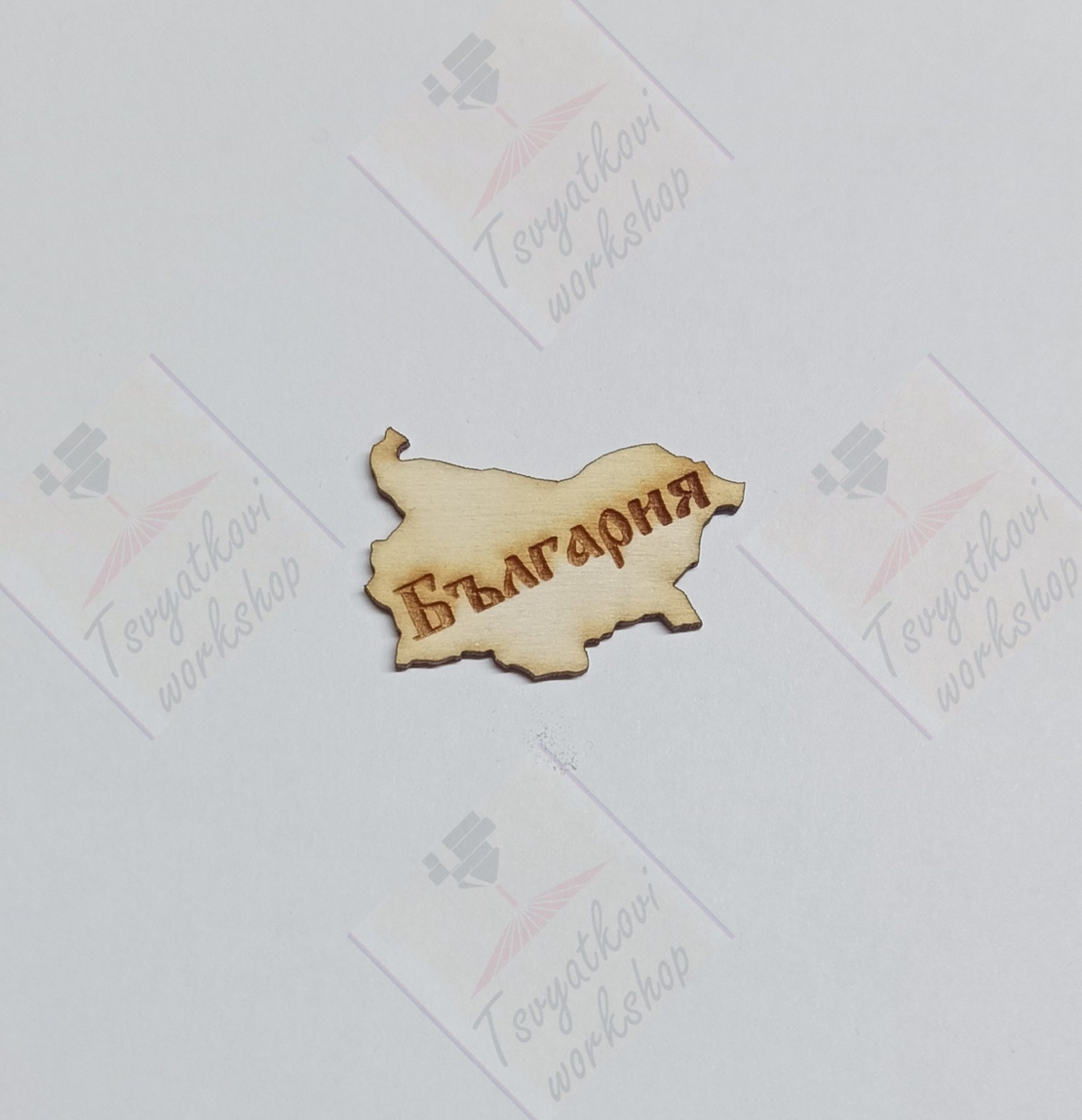 плочка Карта на България 40*26*2,5мм-10бр.