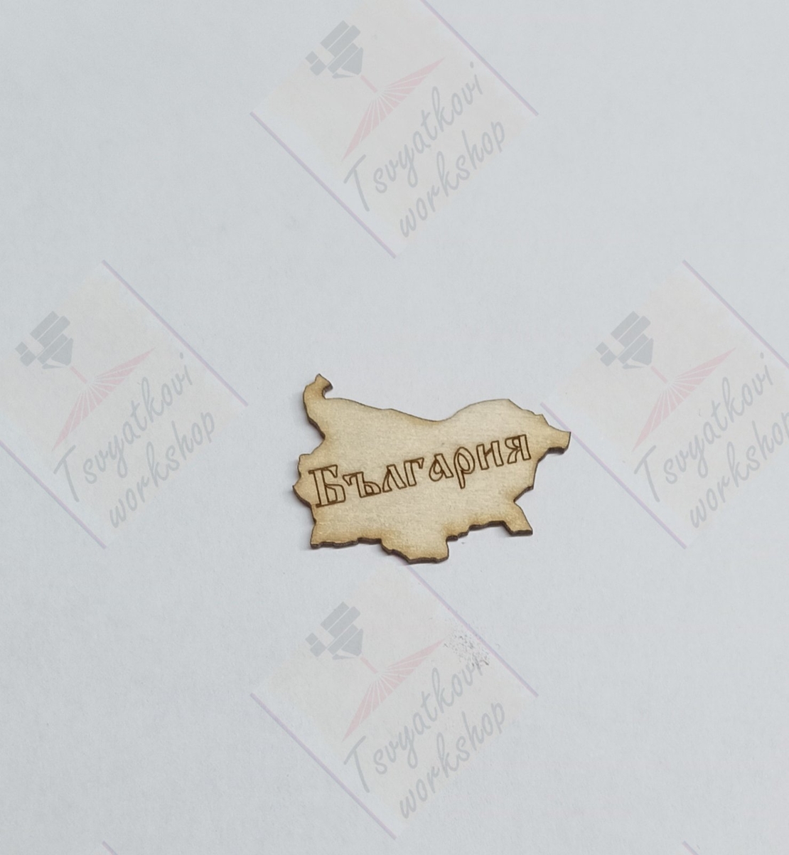 Плочка Карта на България 40*26*2,5мм-10бр.