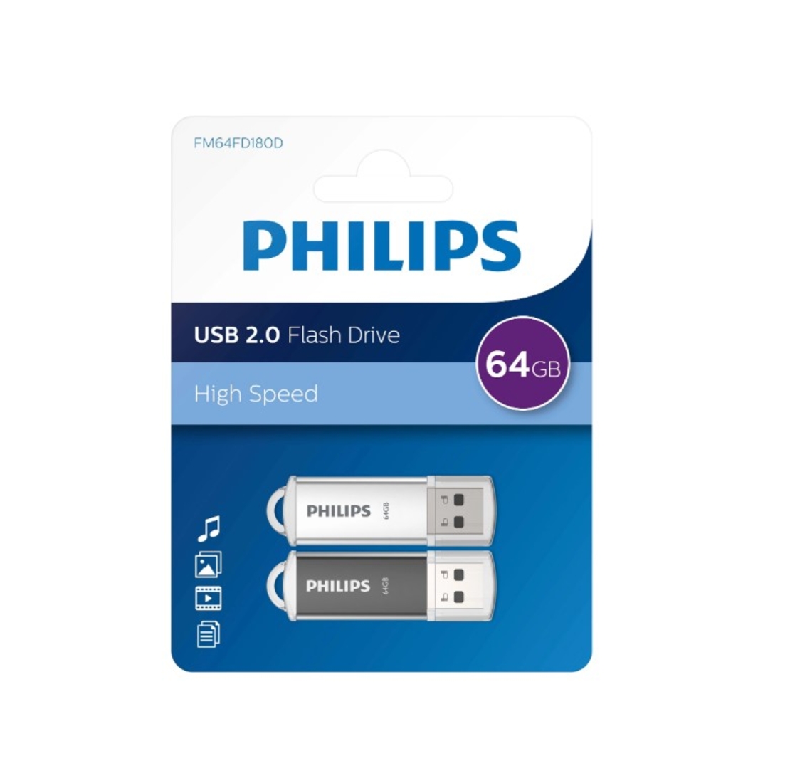 Philips 2 броя флаш памер 2x64 gb Star Edition USB