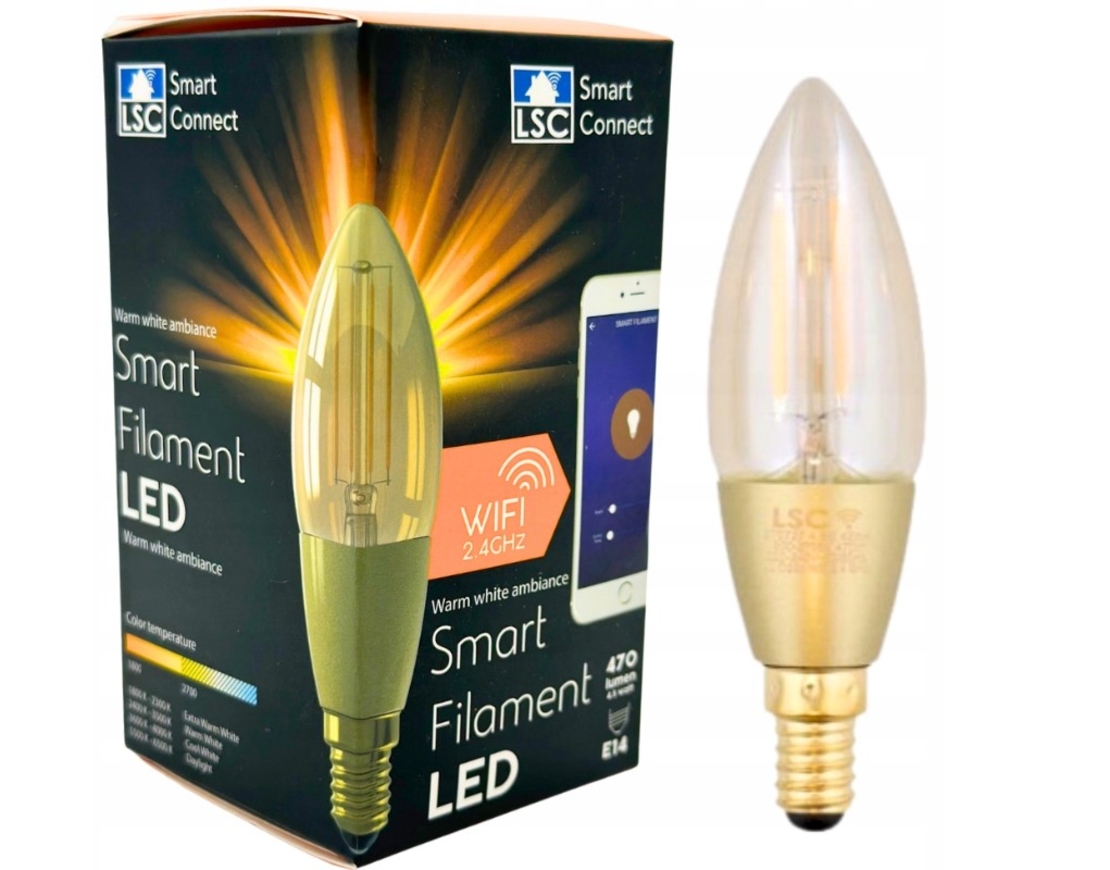 LSC Smart Connect Интелигентна LED крушка с нажежаема жичка E14