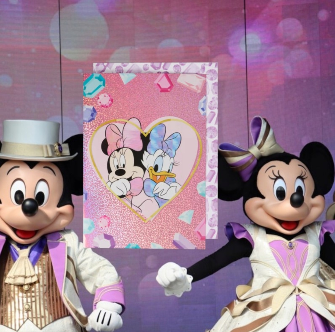 XXL ХОЛОГРАФСКА ПОДАРЪЧНА КАРТИЧКА  С ПЛИК С MIni Mouse, ФОРМАТ А4, ДЕТСКА, ДИСНИ