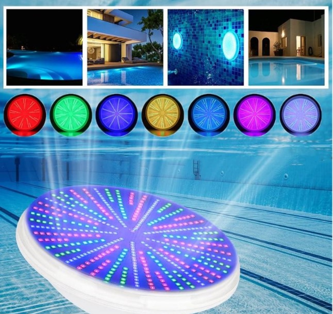 KWODE PAR56 LED осветление за басейн, 54W RGB LED лампа, LED осветление за басейн, запълнено със смола, 12V AC/DC Led Par56