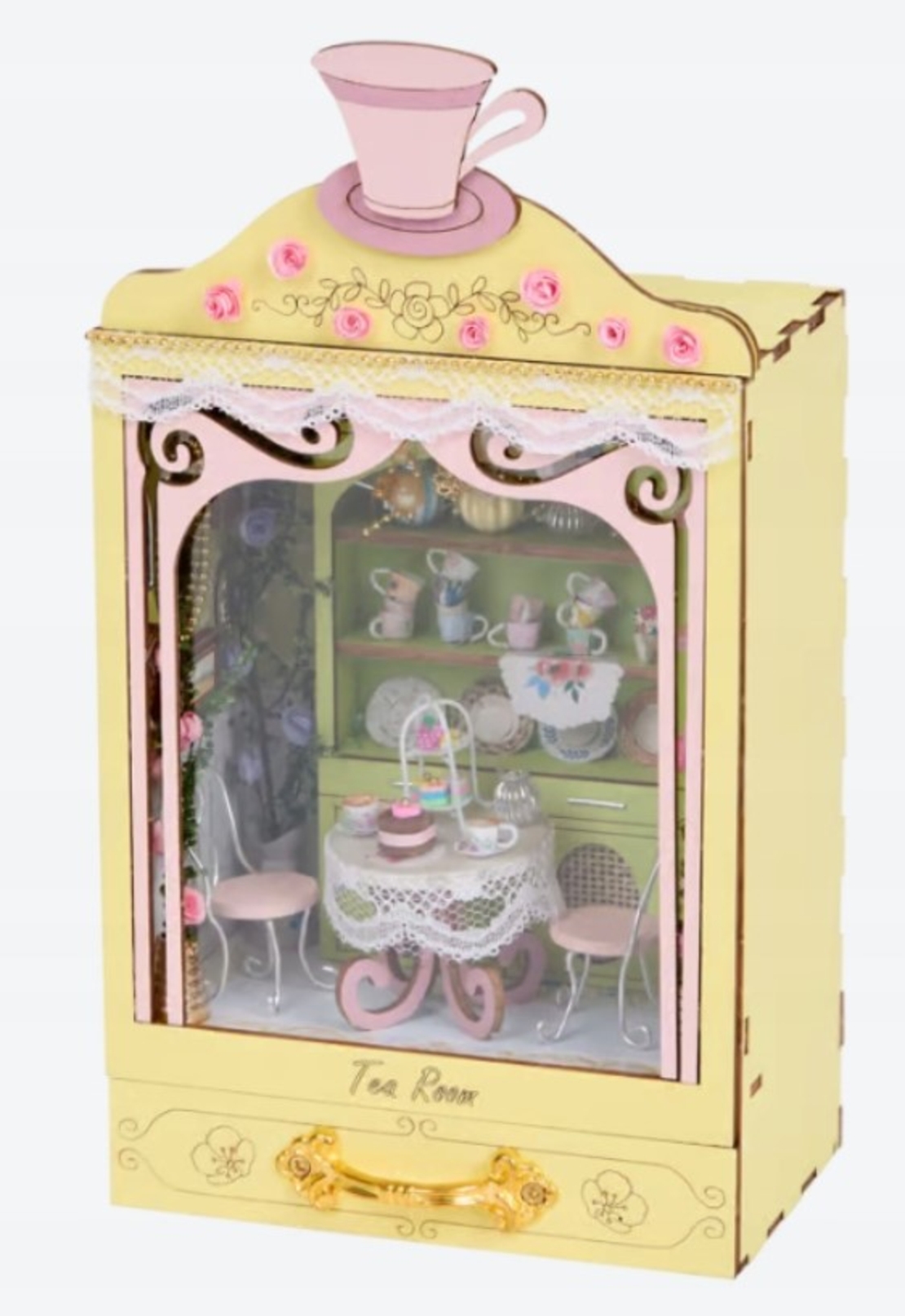 Мини декорация с чекмедже „Направи си сам“ от Crats&Co CURIOSITY CABINET TEA STAY