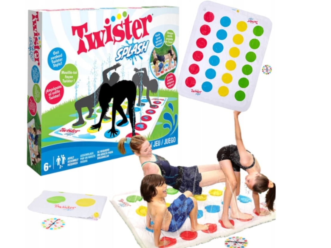 Игра TWISTER SPLASH с добавка за разпръсквач за забавление в градината