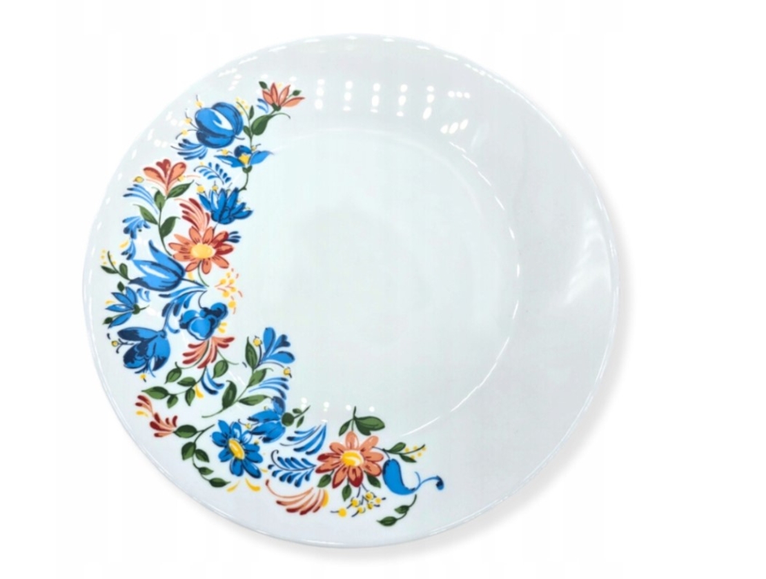 БЯЛА ЧИНИЯ ЗА ВЕЧЕРЯ С ЦВЕТЯ 25 СМ ДЕКОРАТИВНА