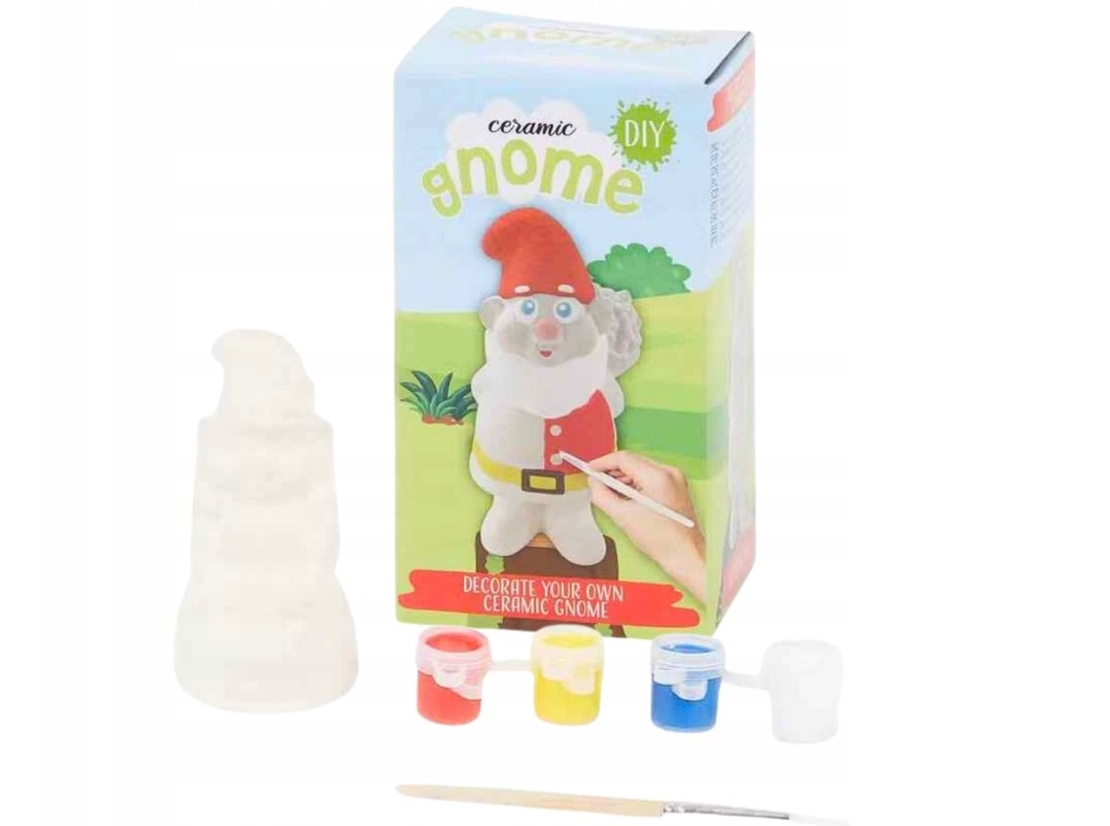 КОМПЛЕКТ ЗА ТВОРЧЕСТВО ГНОМ КЕРАМИЧЕН ГНОМ ЗА БОЯДИСВАНЕ