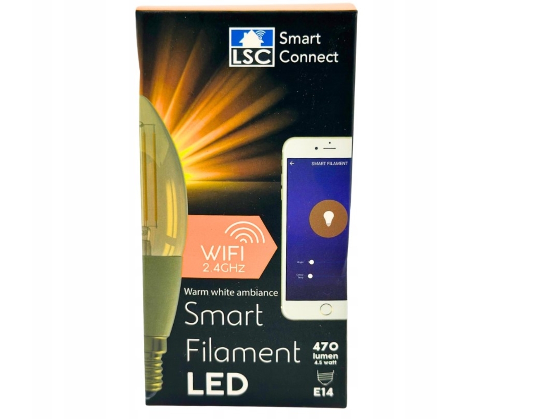 LSC Smart Connect Интелигентна LED крушка с нажежаема жичка E14
