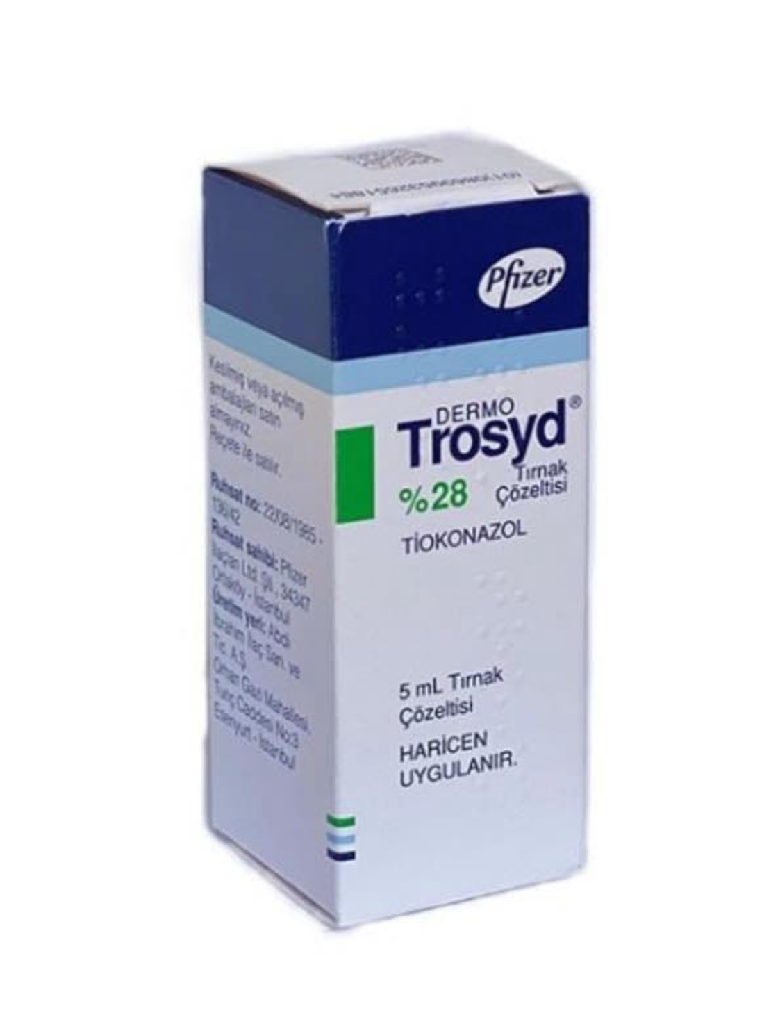 ЛАК TROSYD, PFIZER ПРОТИВ ГЪБИЧКИ ПО НОКТИТЕ / ТРОСИД 28 % 5 МЛ.