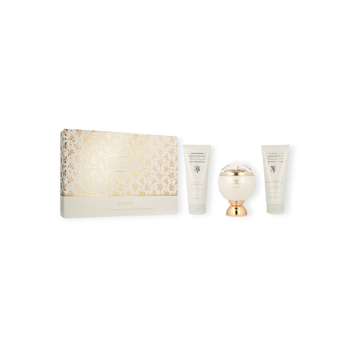 Afnan Souvenir Floral Bouquet EDP 100 W+100 B.L+100 S.G