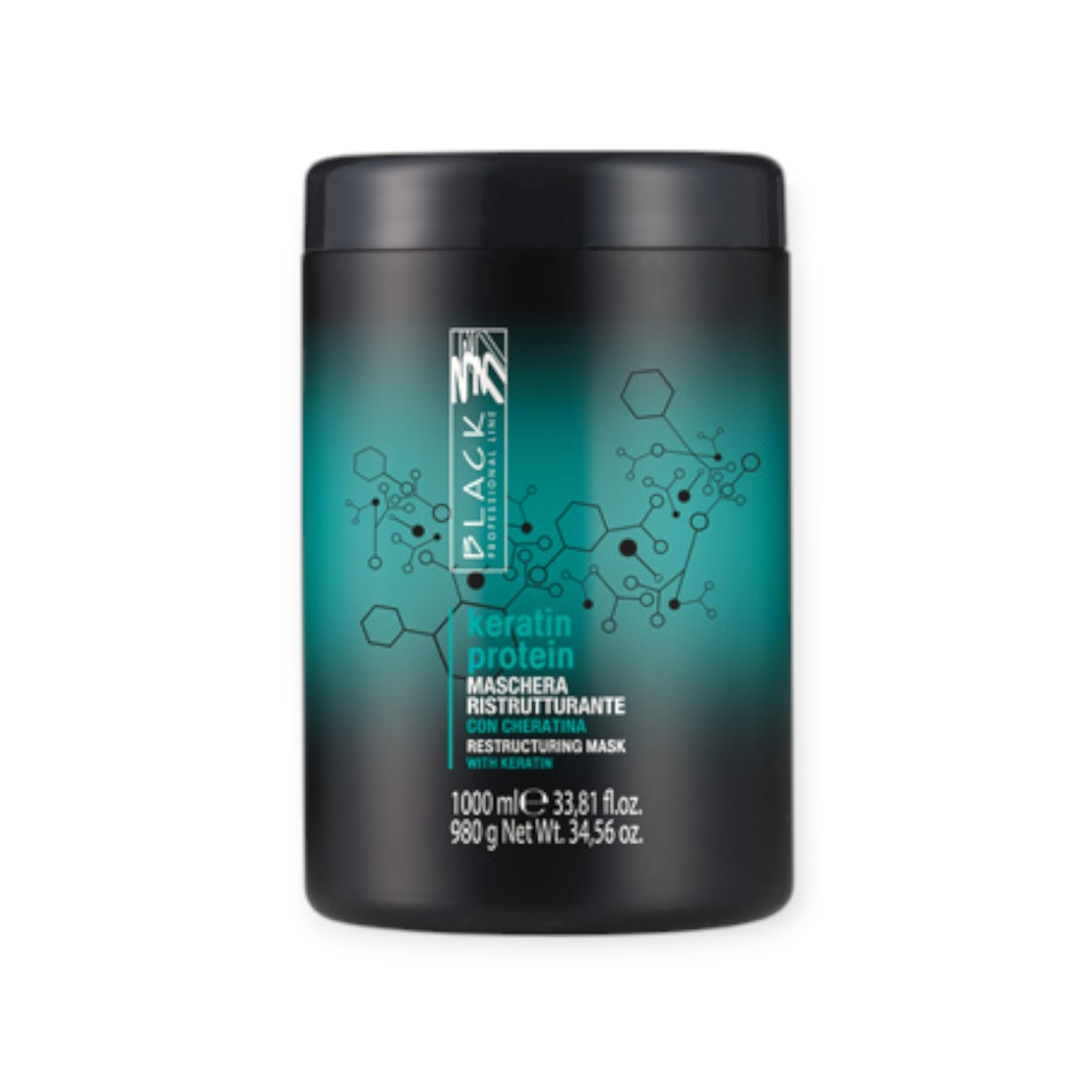 Black mask Keratin Protein 1000 ml