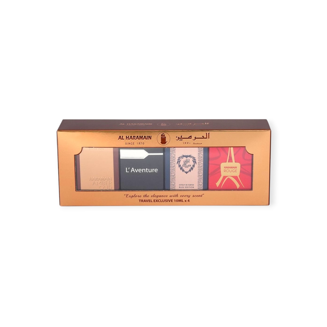 Al Haramain Collection 4 x10 ml Uni Amber,L Aventure,Bleu,Rouge