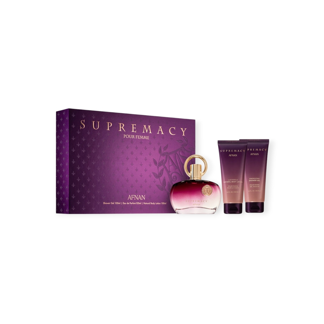 Afnan Supremacy Purple EDP 100 W+100 S.G+100 B.L