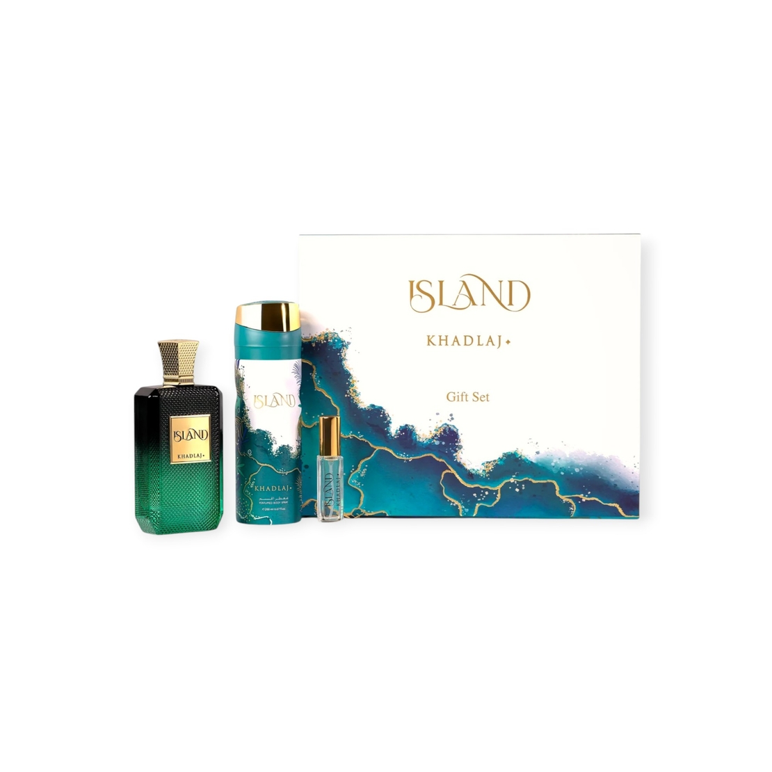 Khadlaj Island Extrait de Parfum 100 + BS 200 + Extrait M