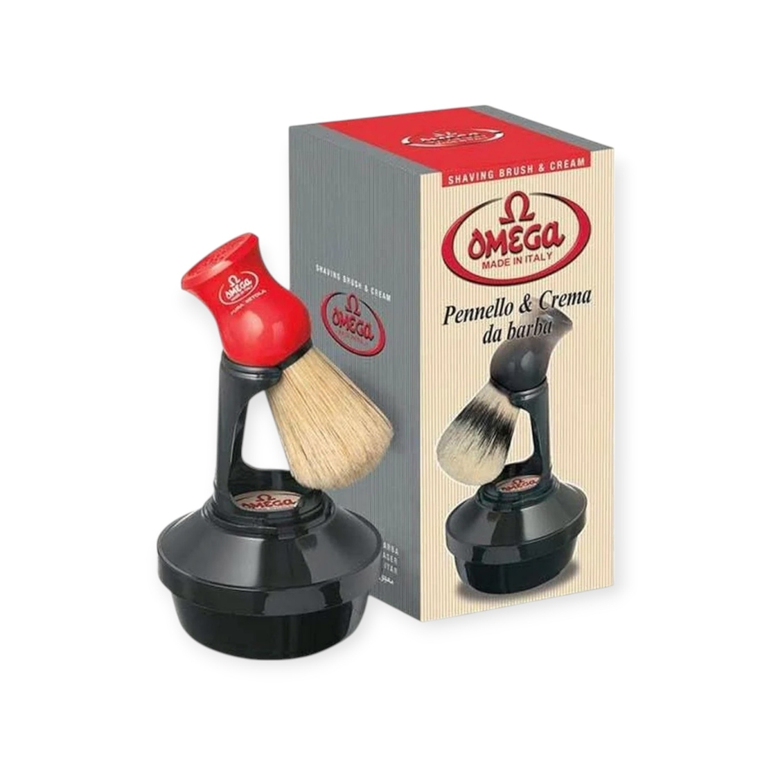 Omega set soap +brush 46065