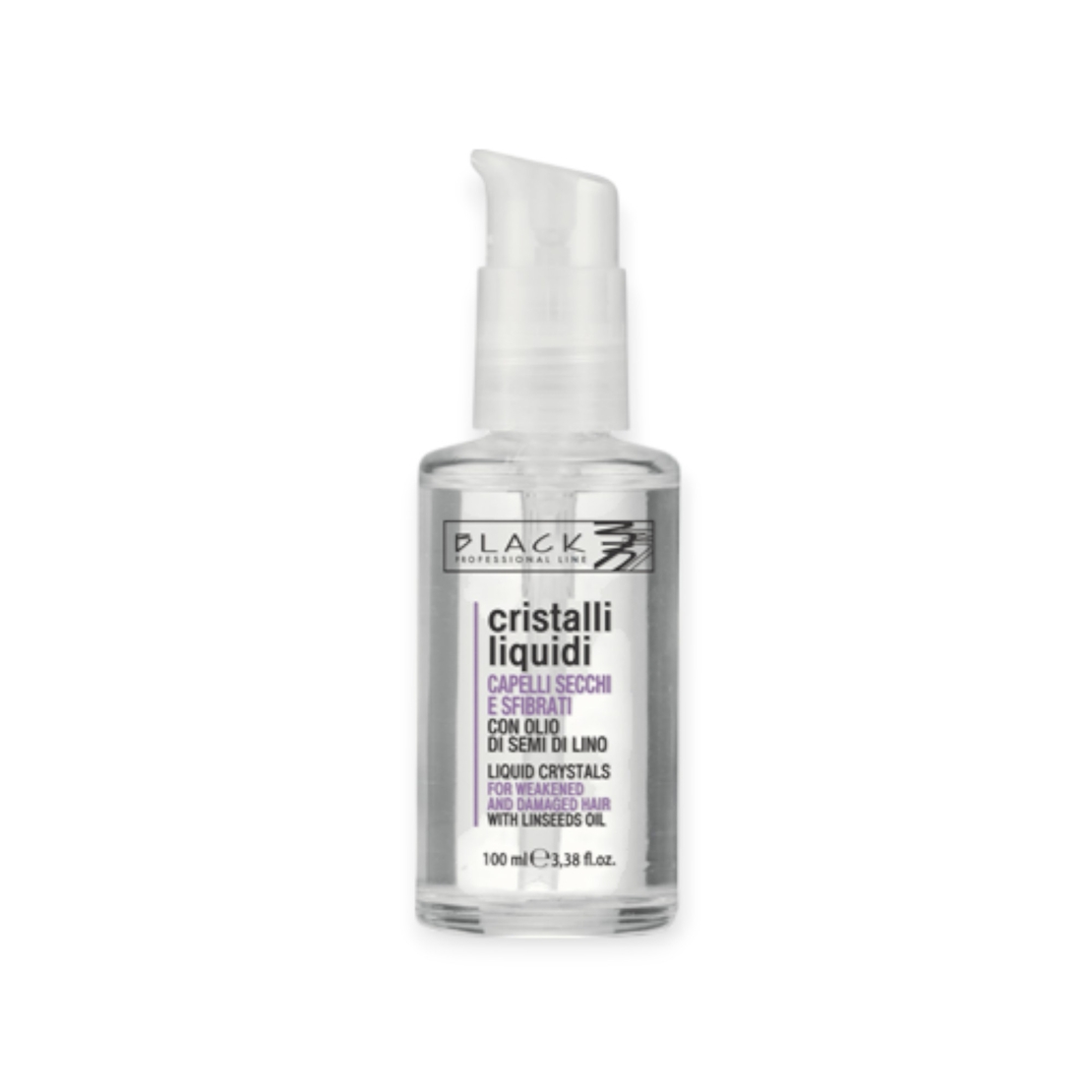 Black Hair Crystals Transparent 100 ml