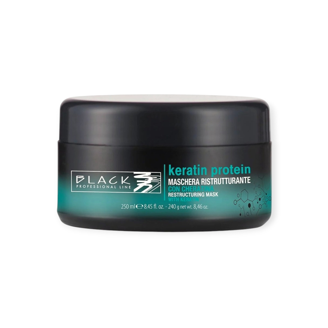Black mask keratin protein 250 ml