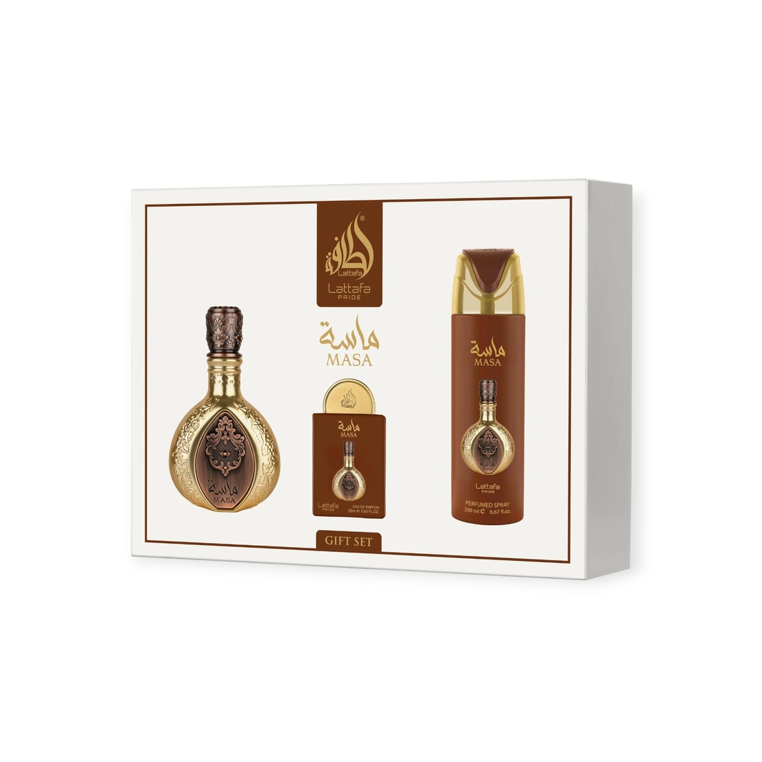 Lattafa Pride Masa EDP 100 Uni+200 Deo+EDP 20 ml
