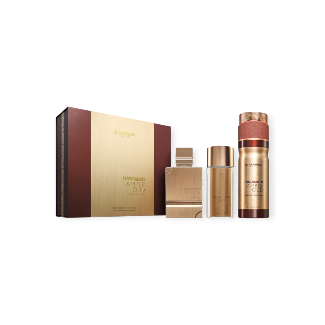 Al Haramain Amber Oud Gold Extrait 75 + 30 + 250 Body Mist