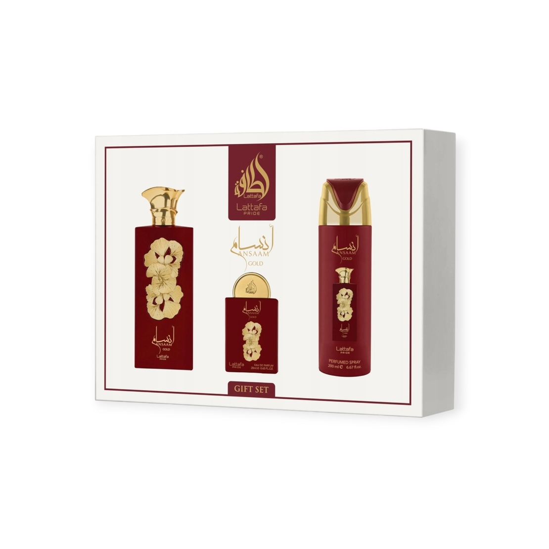 Lattafa Pride Ansaam EDP 100 Uni+200 Deo+EDP 20