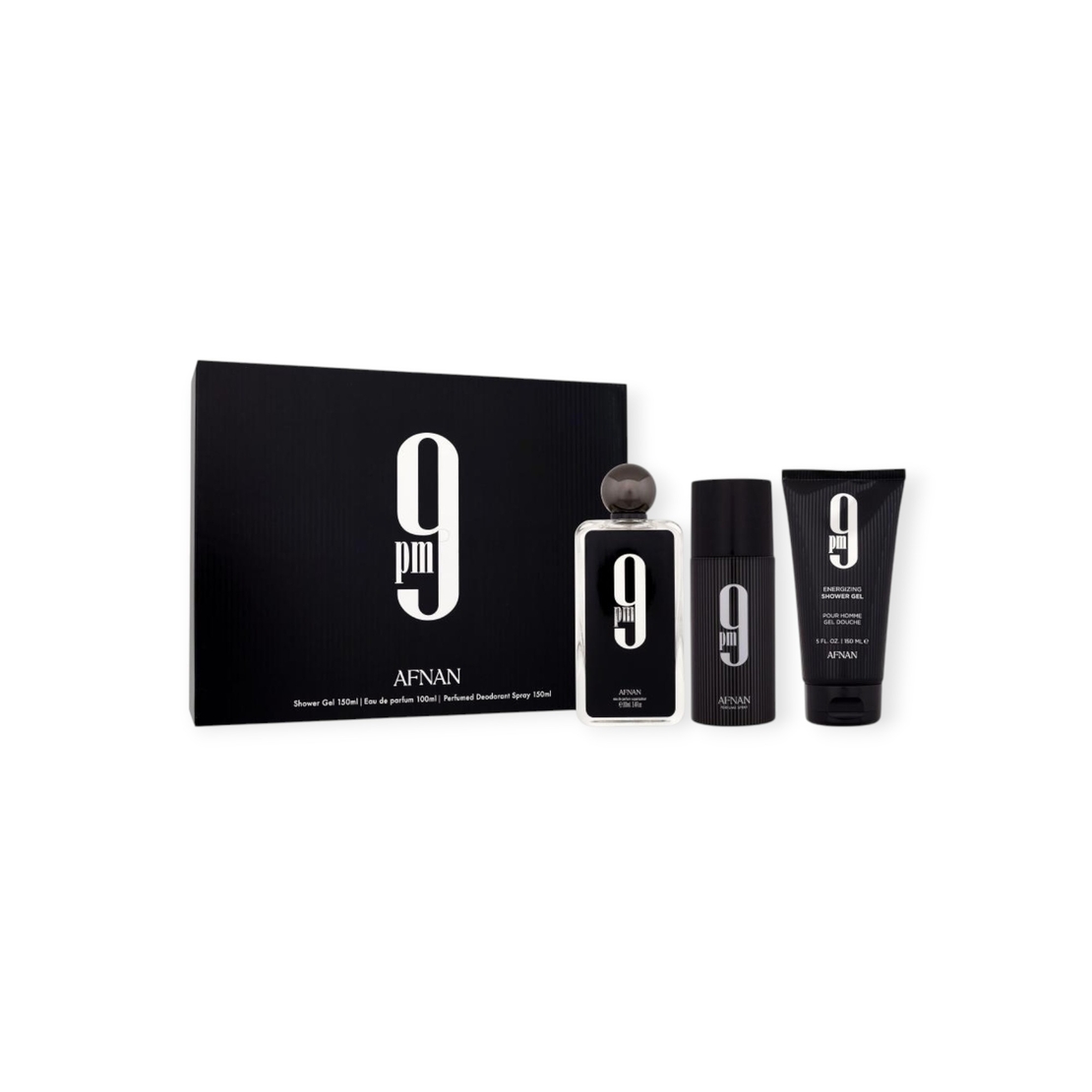 Afnan 9 Pm Pour Homme EDP 100 M+150 S.G+150 Deo