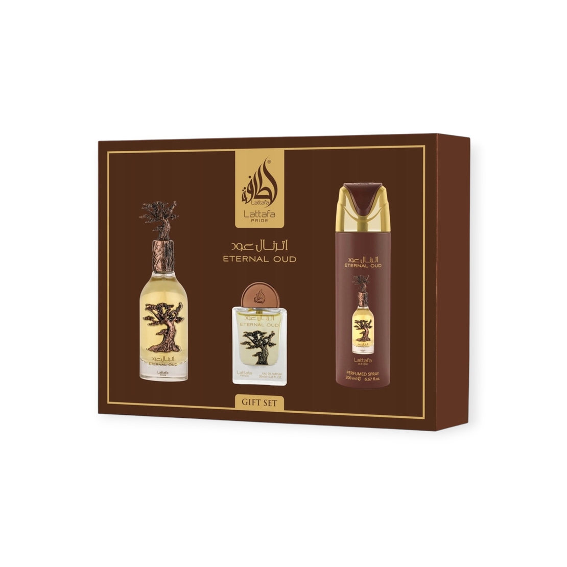 Lattafa Pride Eternal Oud EDP 100 Uni+200 Deo+EDP 20