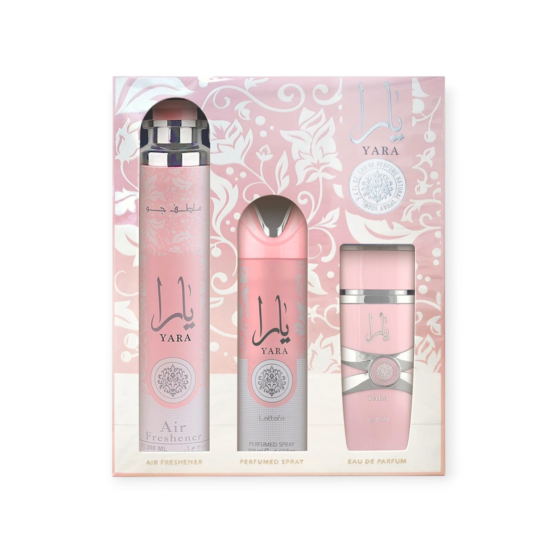 Lattafa Yara EDP 100 W+Deo 200 +300 air freshener