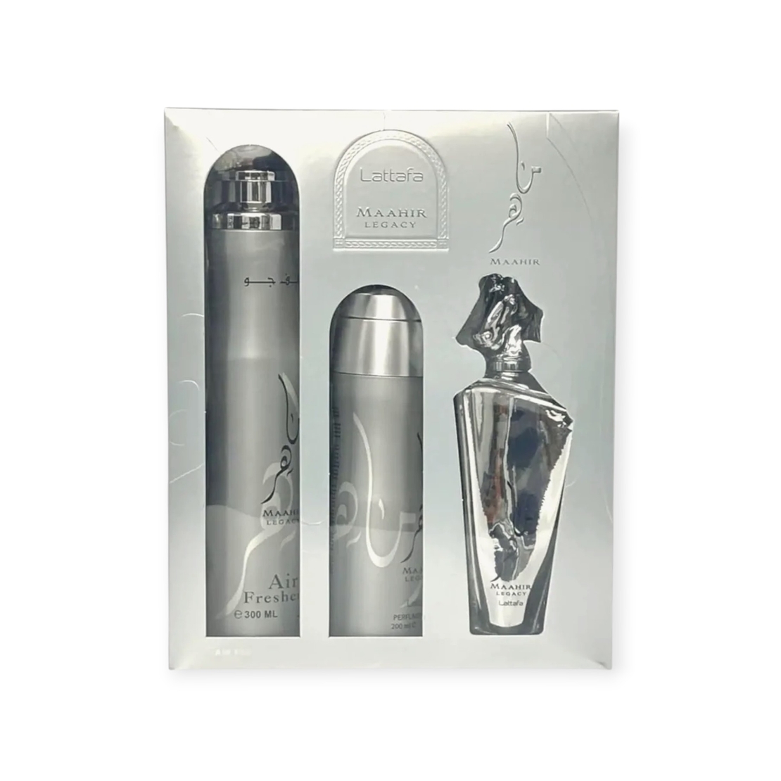 Lattafa Maahir Legacy EDP 100 Uni+200 Deo+300 air freshener