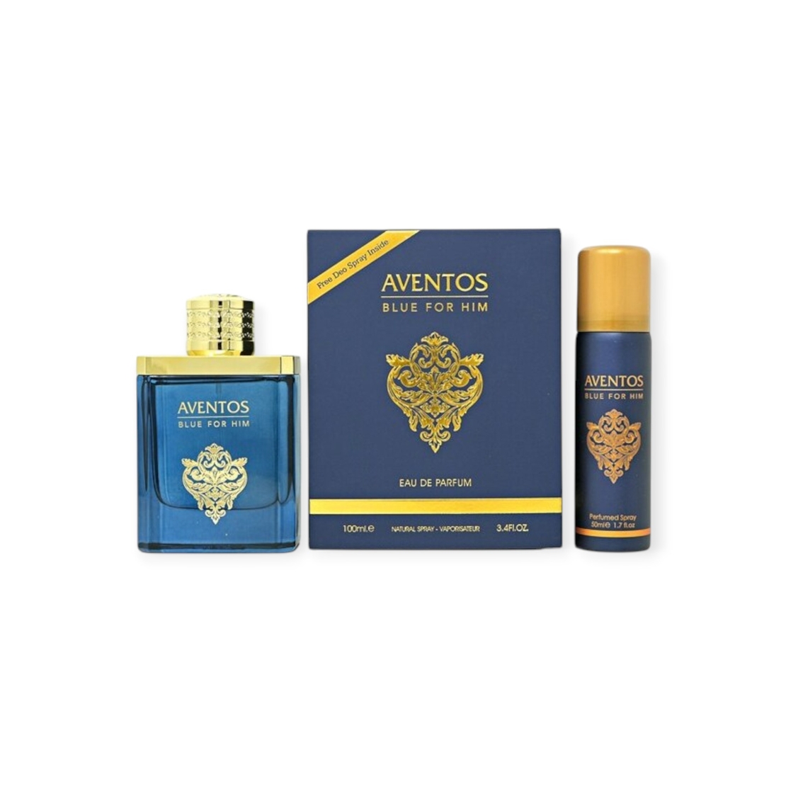 Fragrance World Aventos Blue EDP 100 M+Deo