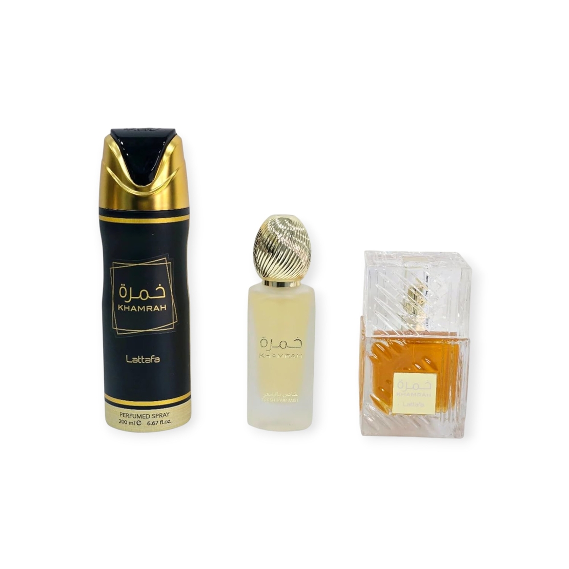 Lattafa Khamrah EDP 100 + 50ml Hair Mist+12 ml EDP