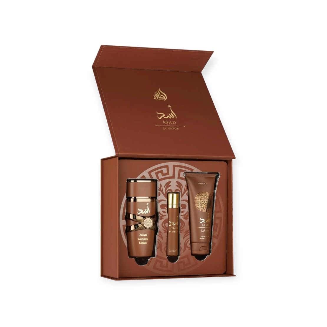 Lattafa Asad Bourbon EDP 100 M+ 100 S.G+12 ml