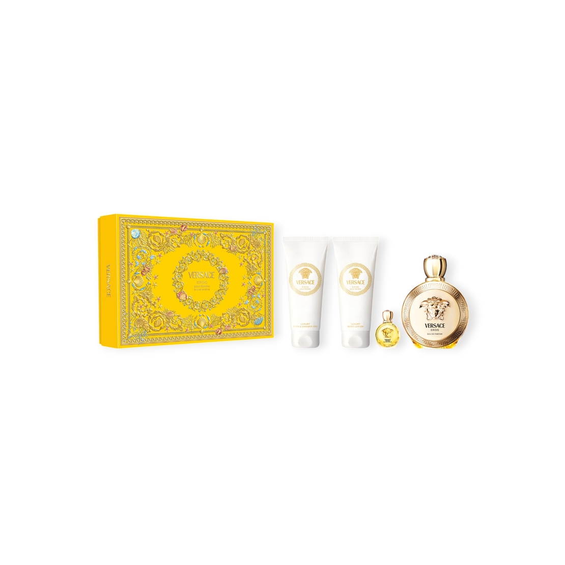 Versace Eros EDP 100 W+ 100 S.G+100 B.L+EDP 5