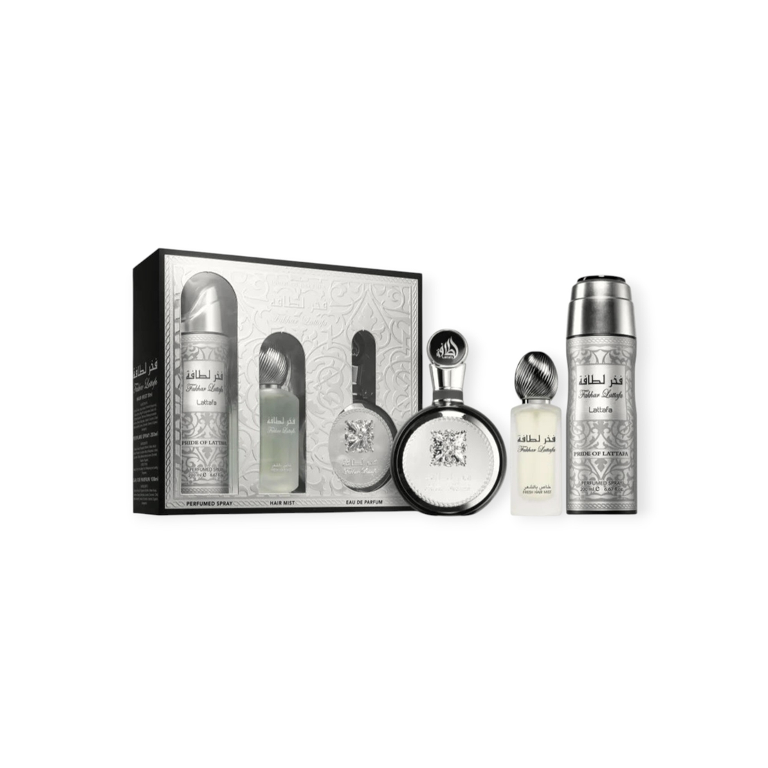 Lattafa Fakhar EDP 100 M + 50ml Hair Mist+12 ml EDP