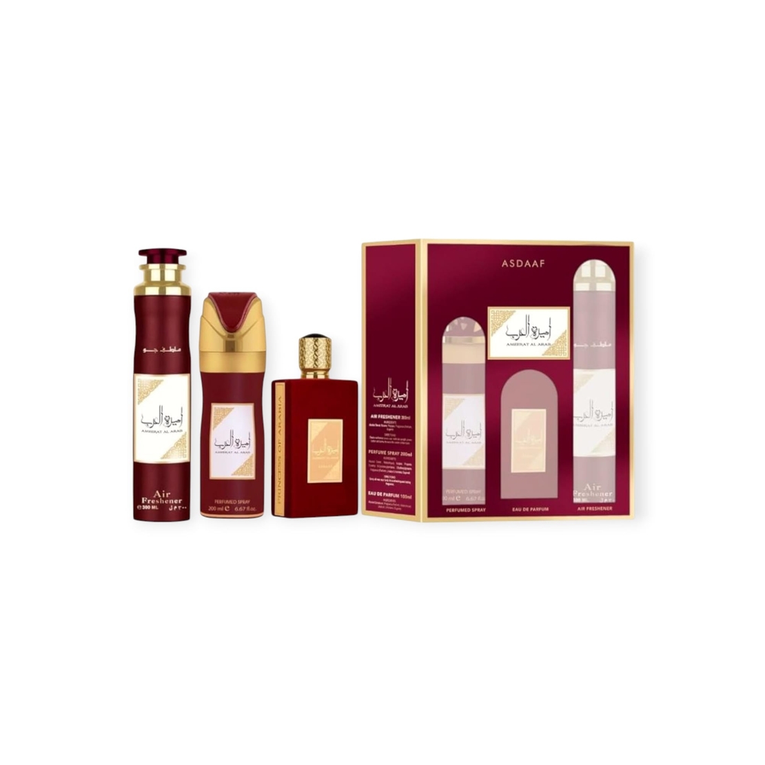 Asdaaf Ameerat Al Arab EDP 100 W+200 Deo+100 Hair Mist